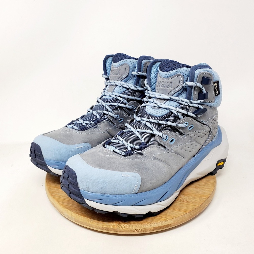 Hoka One One Kaha 2 GTX Shoes Womens 7 Blue Trail High Top Hike Comfort Sneaker - Picture 5 of 13
